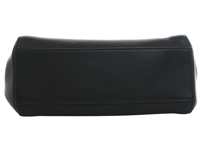 Borsa Mini Peekaboo Iconic in pelle nera Fendi Nero - vista 3