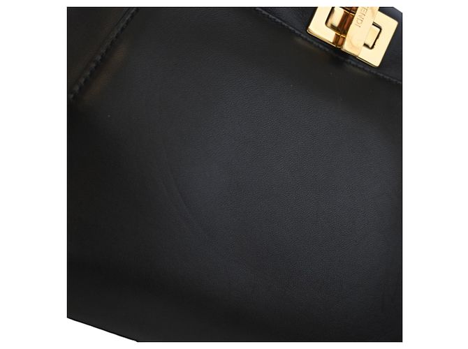 Borsa Mini Peekaboo Iconic in pelle nera Fendi Nero - vista 5