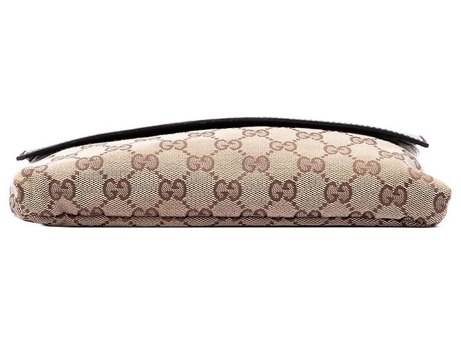 Borsa a tracolla Gucci GG Canvas Web beige - vista 5
