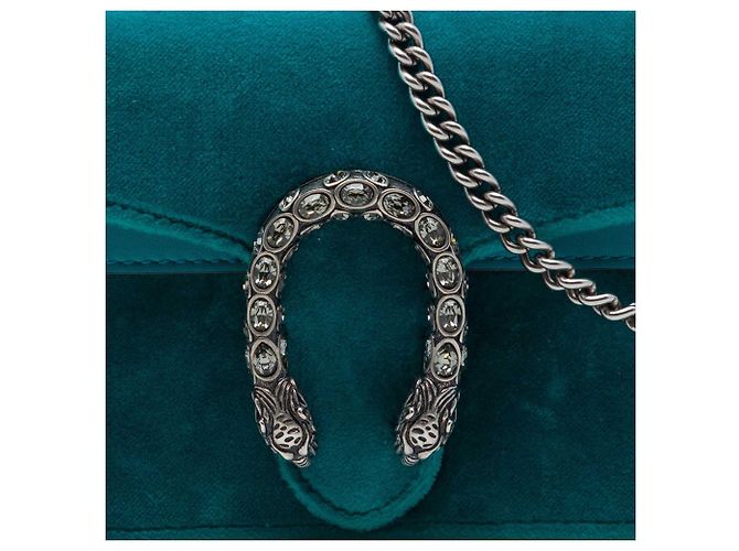 Borsa a tracolla Mini Dionysus in velluto blu Gucci - vista 6