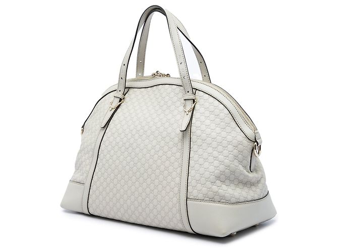 Gucci Large Microguccissima Dome Satchel Weiß - Ansicht 2