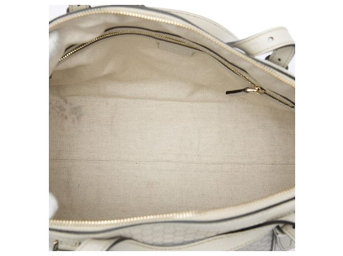 Gucci Large Microguccissima Dome Satchel Weiß - Ansicht 4