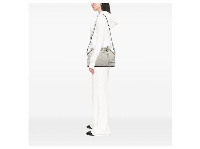 Gucci Large Microguccissima Dome Satchel Weiß - Ansicht 5