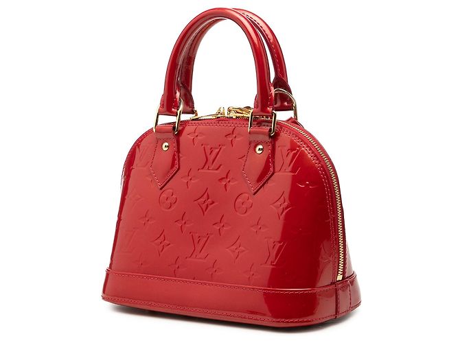 Borsa Satchel Alma BB Louis Vuitton Monogram Vernis Rossa Rosso - vista 2