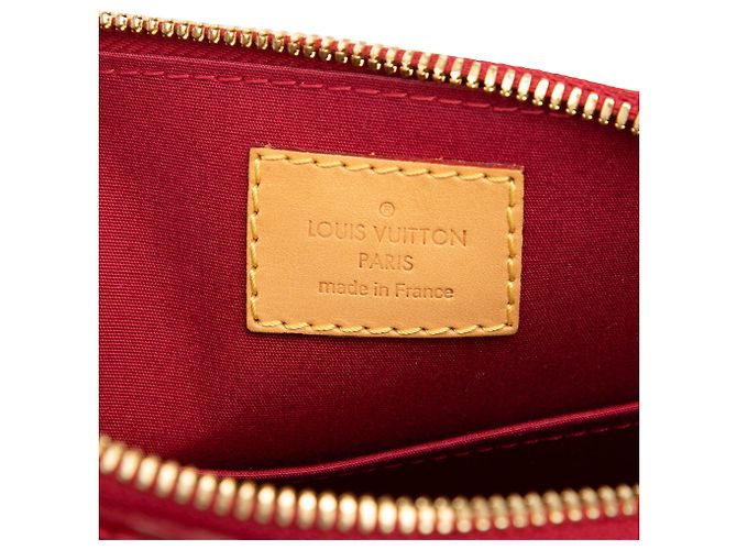 Borsa Satchel Alma BB Louis Vuitton Monogram Vernis Rossa Rosso - vista 5