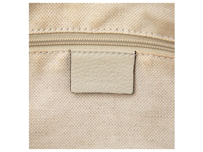 Borsa Satchel Gucci Guccissima Sukey Bianca Bianco - vista 5