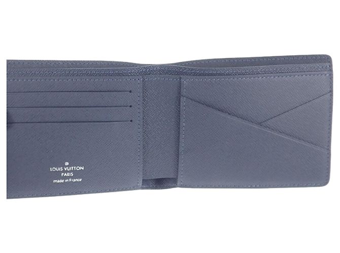Blue Louis Vuitton Taiga Multiple Wallet Small Wallets - view 6