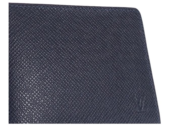 Blue Louis Vuitton Taiga Multiple Wallet Small Wallets - view 7