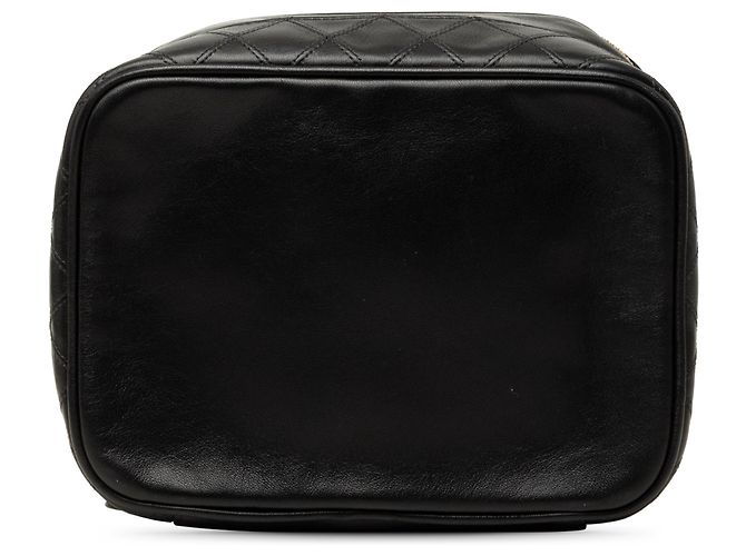 Black Chanel CC gesteppte Lammleder Vanity Bag Schwarz - Ansicht 3