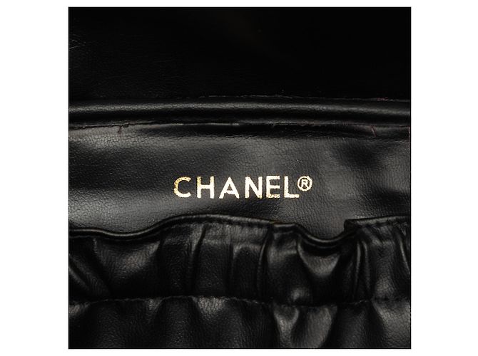Black Chanel CC gesteppte Lammleder Vanity Bag Schwarz - Ansicht 5
