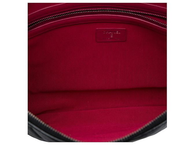 Clutch Chanel Gabrielle O Case Large in vitello invecchiato nero - vista 4