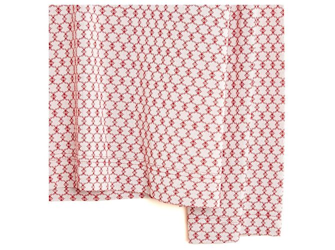 Céline Top in Maglia Triomphe Phoebe Philo Ecru e Rosso Bianco - vista 3