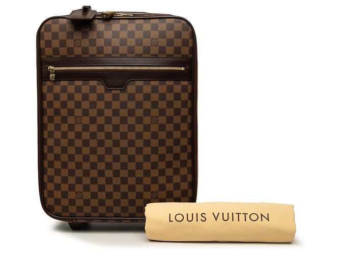Borsa da viaggio Louis Vuitton Damier Ebene Pegase 45 Marrone - vista 7