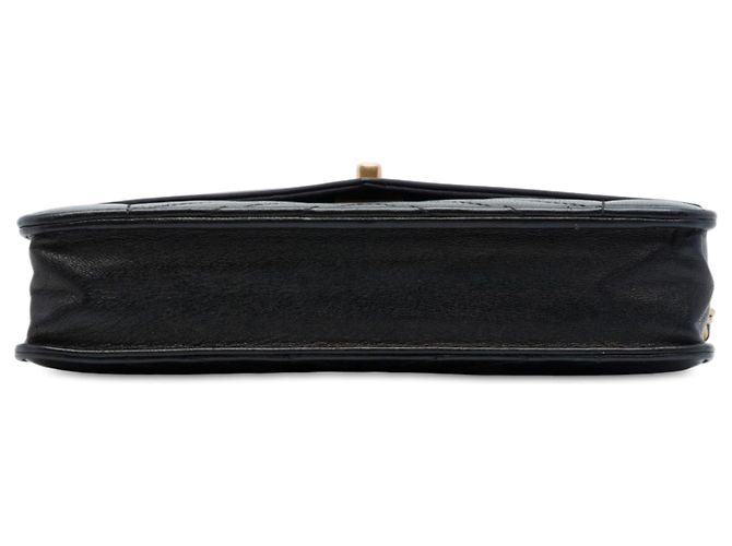 Borsa a tracolla Chanel Wallet on Chain in lambskin nero con matelassé chevron invertito - vista 3
