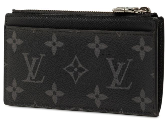 Portacarte e porta monete Louis Vuitton Monogram Eclipse Reverse Taigarama Nero - vista 2