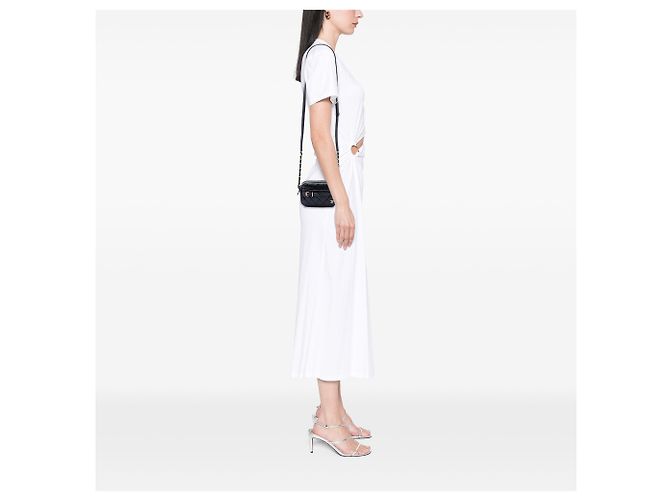 Bolsa Camera Chanel Small em pele de cordeiro acolchoada preta com fivela Preto - vista 6