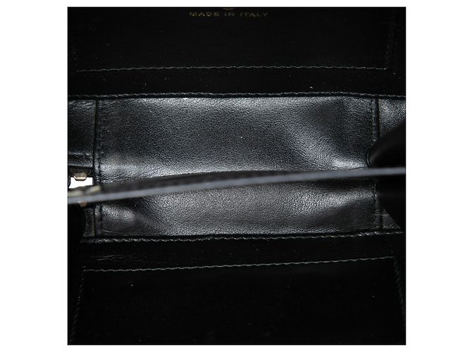 Clutch Vanity Chanel Caviar CC Filigree Nera con Catena e Tracolla Crossbody Nero - vista 4