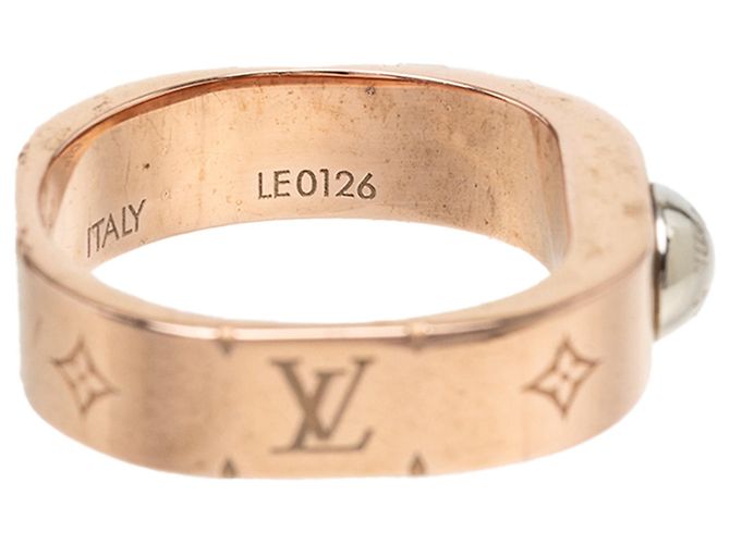 Anello Nanogram Louis Vuitton rosa placcato oro rosa - vista 7
