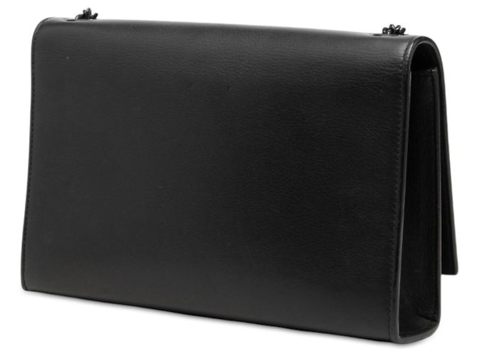 Autre Marque Borsa a tracolla Kate monocromatica in pelle di vitello Medium Saint Laurent nera con patchwork monogramma stelle e cuori Nero - vista 2
