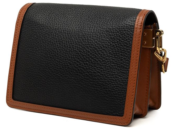 Borsa Mini Dauphine Louis Vuitton in pelle Taurillon nera Nero - vista 2