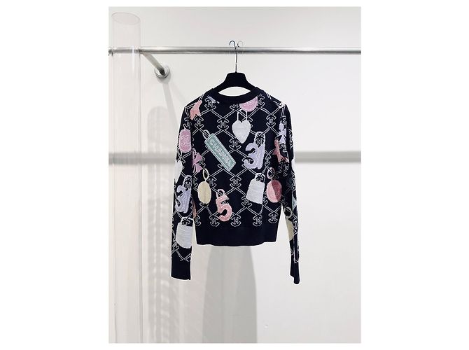 Chanel Maille en Cachemire Taille 34 Multicolore - vue 7
