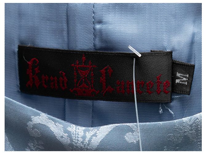Autre Marque Abito Lolita Krad Lanrete Stampa Barocca Blu e Multicolor Dimensione US M - vista 4