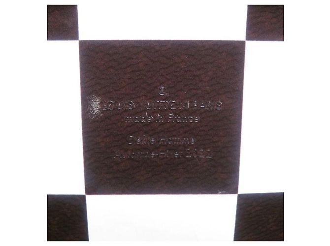 Borsa a tracolla Louis Vuitton Monogram Chess Soft Trunk Marrone - vista 5