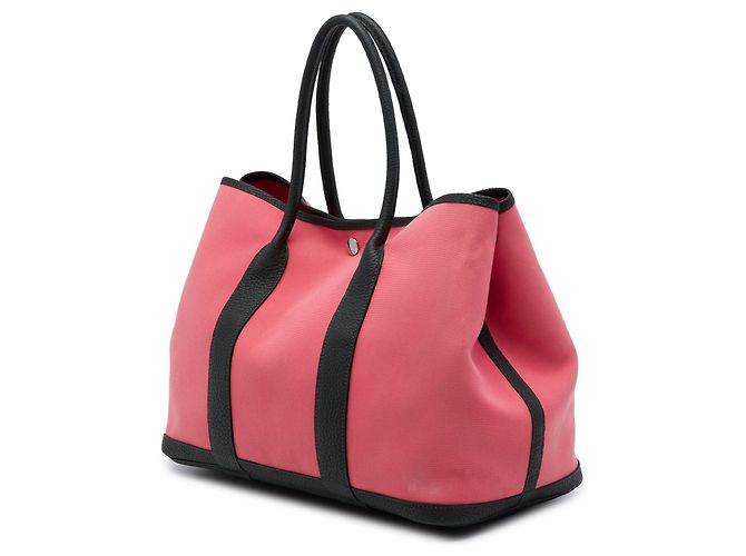Borsa Tote Garden Party 36 Hermès in Toile e Negonda Nera Nero - vista 2