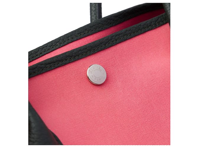 Borsa Tote Garden Party 36 Hermès in Toile e Negonda Nera Nero - vista 5
