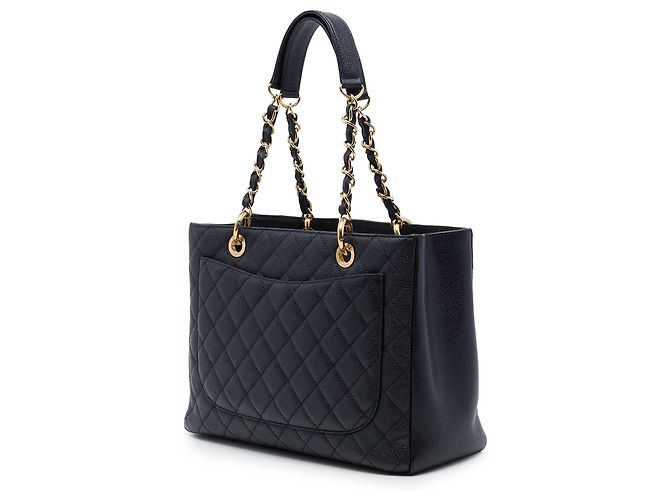 Borsa Grand Shopping Tote Chanel Caviar Nera Nero - vista 2