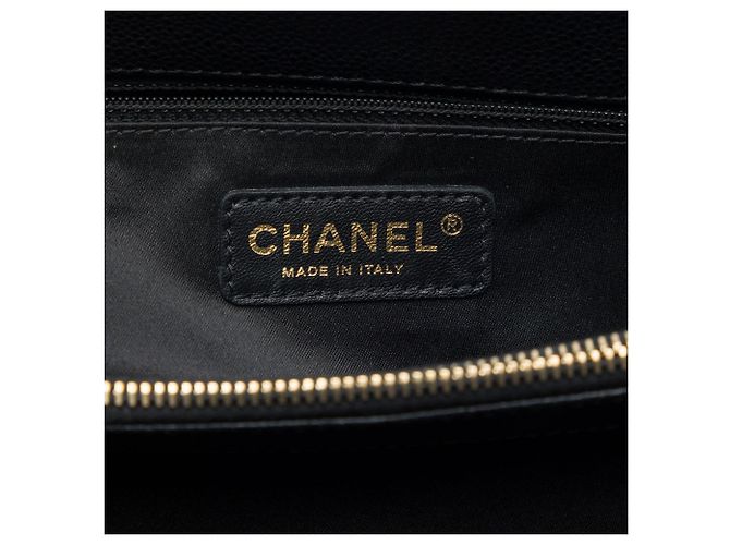 Borsa Grand Shopping Tote Chanel Caviar Nera Nero - vista 5