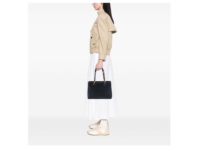 Borsa Grand Shopping Tote Chanel Caviar Nera Nero - vista 6