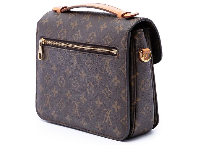 Borsa Louis Vuitton Monogram Pochette Metis Marrone - vista 2