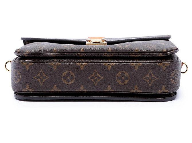 Borsa Louis Vuitton Monogram Pochette Metis Marrone - vista 3