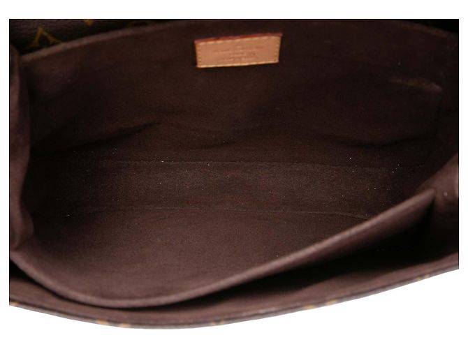 Borsa Louis Vuitton Monogram Pochette Metis Marrone - vista 4