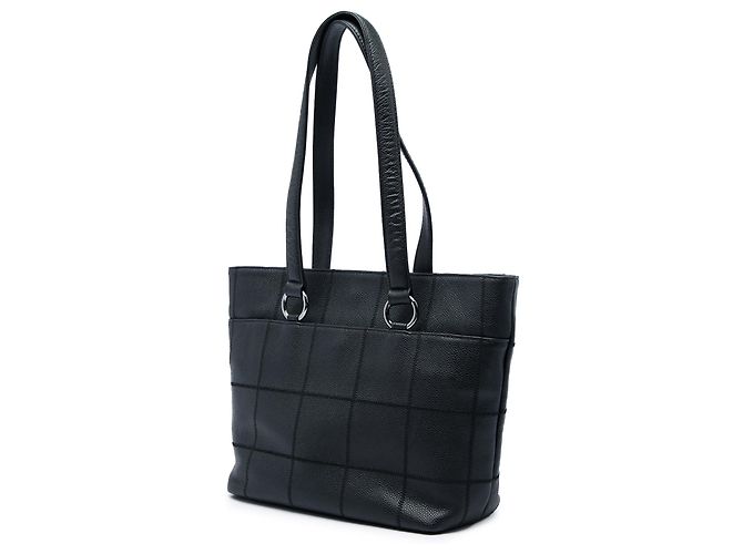 Tote Chanel Caviar Chocolate Bar Nera Nero - vista 2