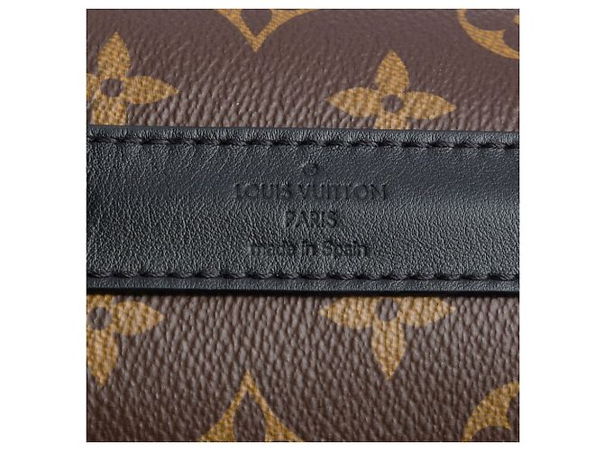 Borsa Louis Vuitton Monogram Macassar Weekend Tote GM Nera Nero - vista 5