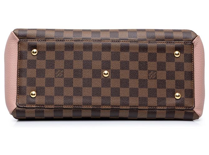 Borsa Satchel Louis Vuitton Damier Ebene Normandy Marrone - vista 3