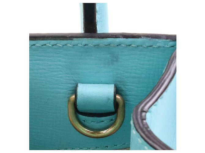 Borsa Satchel Gucci Mini GG Supreme Web Tiger Retro Interlocking G Blu - vista 11
