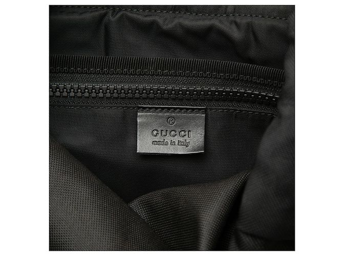 Zaino Gucci Canvas Techno Web Animalier Nero - vista 5