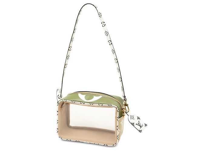 Borsa a tracolla Louis Vuitton Monogram Giant Jungle Beach Pouch Verde - vista 2
