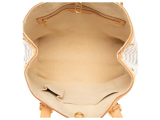 Borsa Tote Louis Vuitton Hampstead MM Damier Azur Bianca Bianco - vista 4