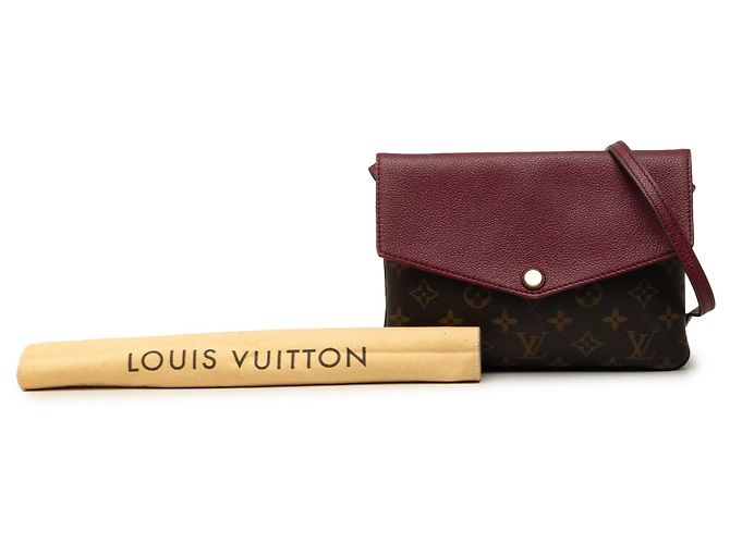 Sac bandoulière Louis Vuitton Monogram Twinset Marron - vista 7