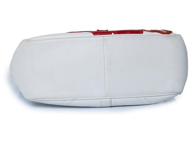 Coach, borsa con manico superiore in bianco con fiore Multicolore D'oro - vista 6