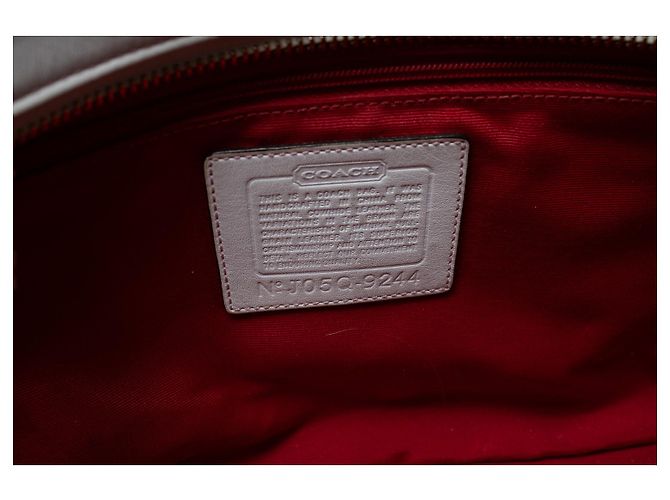 Coach, borsa con manico superiore in bianco con fiore Multicolore D'oro - vista 8