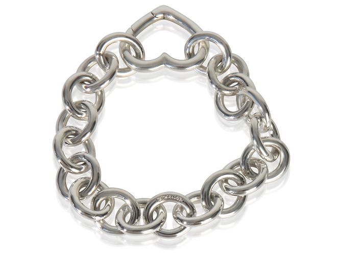 Bracciale Tiffany & Co. in argento sterling con chiusura a cuore - vista 2