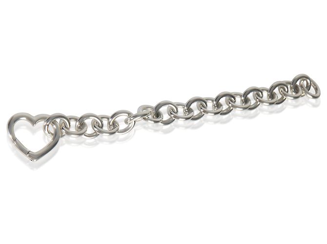 Bracciale Tiffany & Co. in argento sterling con chiusura a cuore - vista 3