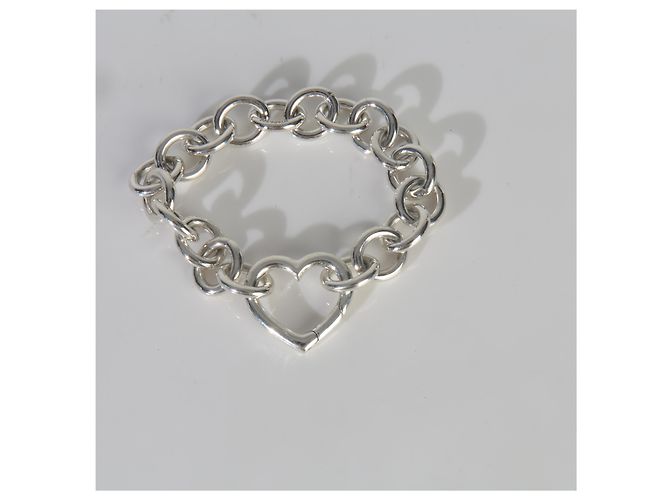 Bracciale Tiffany & Co. in argento sterling con chiusura a cuore - vista 4