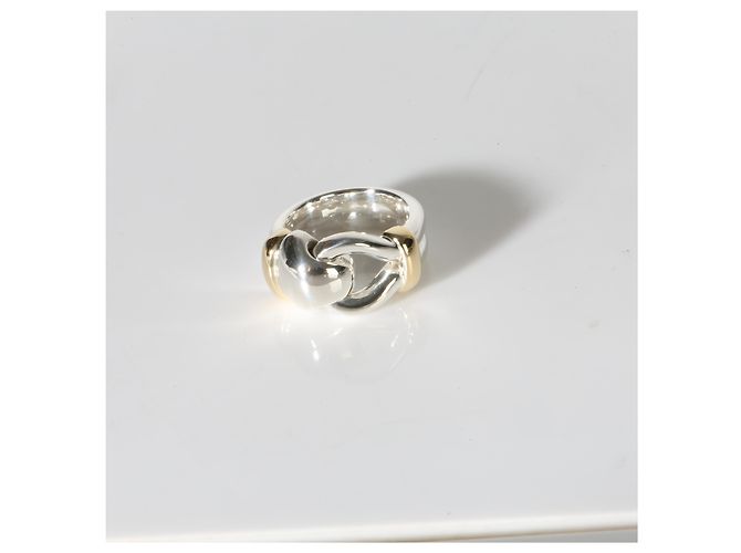 Anello Loop Vintage Tiffany & Co. in oro giallo e argento sterling - vista 5