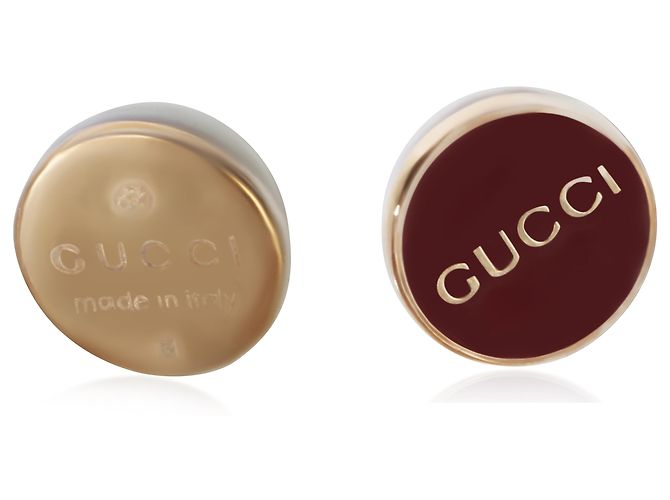Orecchini magnetici Gucci in perle sintetiche placcate oro - vista 5